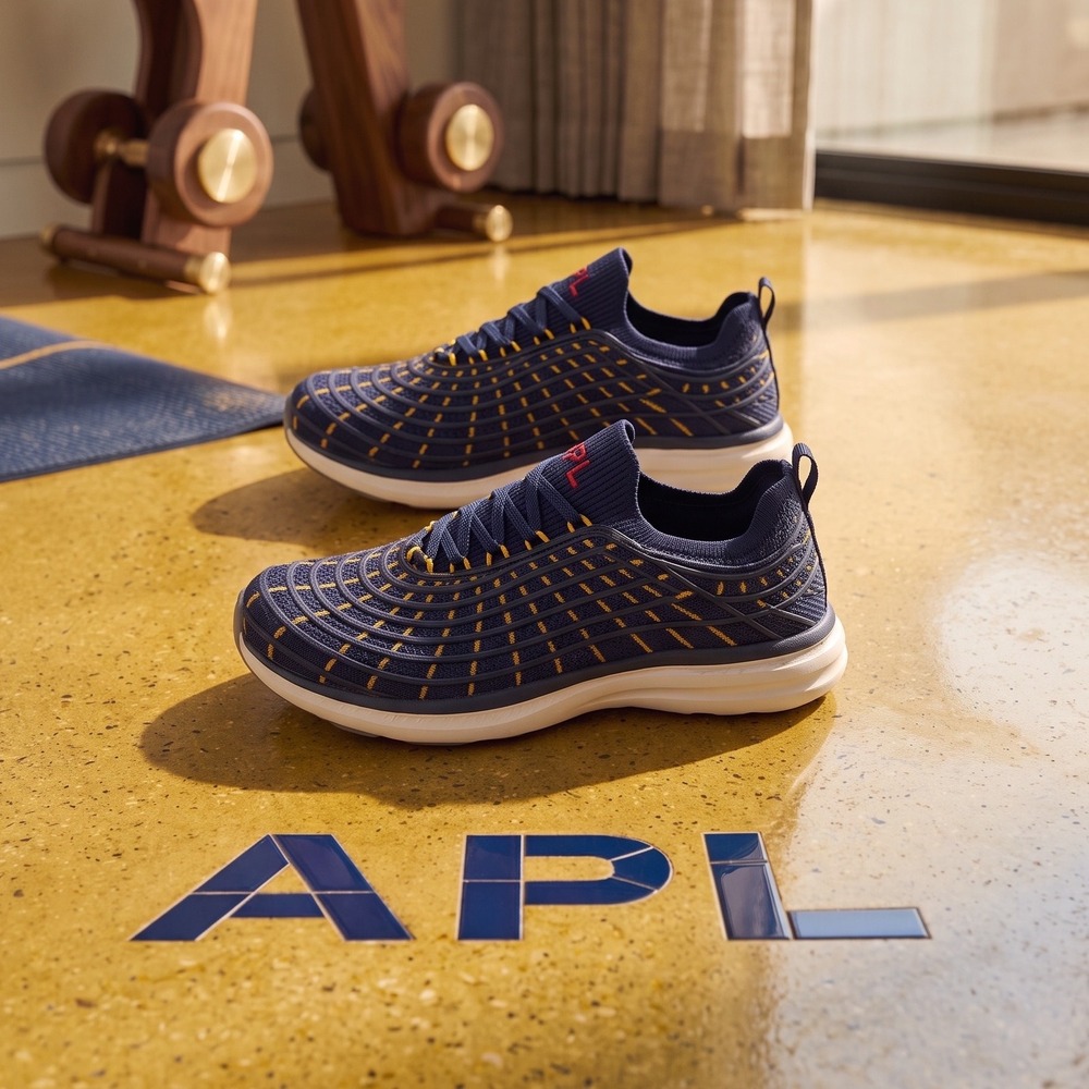 APL TechLoom Zipline Oracle Red Bull Racing Navy Yellow Sneakers Womens 9.5